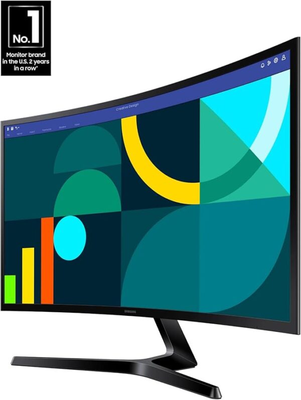 Samsung 27" Essential S3 (S36GD) Series FHD 1800R Curved Computer Monitor, 100Hz, Game Mode, Advanced Eye Comfort, HDMI and D-sub Ports, LS27D366GANXZA, 2024 - Image 6