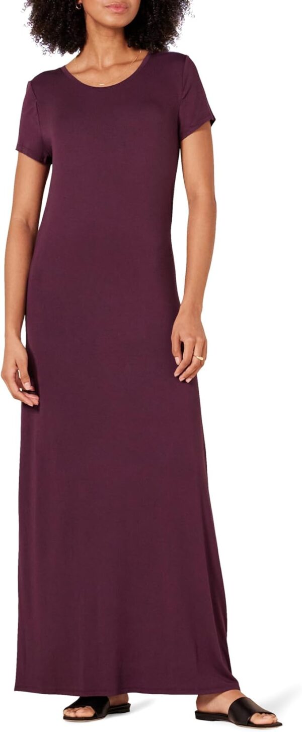 Women Short-Sleeve Maxi Dress, Flowy