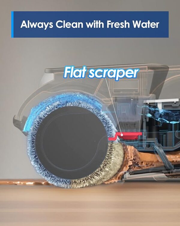 Tineco iFLOOR 5 Breeze Complete Wet Dry Vacuum Cordless Floor Washer, One-Step Cleaning for Hard Floors, Edge Clean, Auto Self-Cleaning, Lightweight & Cordless Design - Image 4