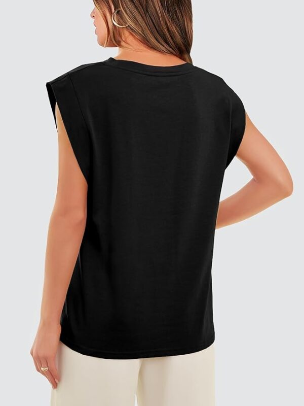 WIHOLL Cap Sleeve Tops for Women Summer Top Basic Tee Shirts Casual Tank Loose Fit 2025 Fashion - Image 4