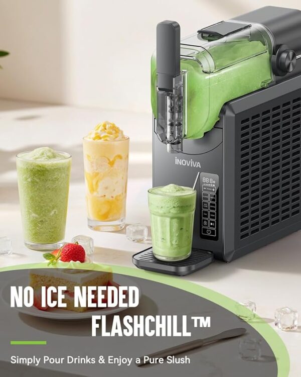 Slushie Machine, No Ice Needed, 68 oz INOVIVA Slushy Machine for Home with Self-Cleaning Function, Professional Frozen Drink Maker, 5 Preset Programs, Frozen Margaritas, Frappés, Milkshake, and More - Image 5