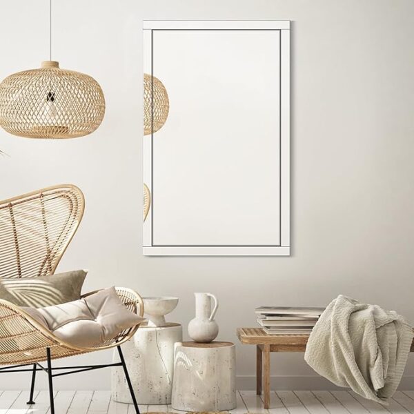 Syndra Full Length Wall 30"x48" Full Body Mirror Over The Door Long Large Wall Mounted Long Hanging Leaning Against Dressing Mirror for Bedroom Bathroom Living Room Gym Workout - Image 7