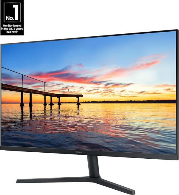 Samsung Monitor, 32-Inch Flat, 75Hz Refresh Rate, AMD FreeSync, Dual Connectivity, Eye Care - Image 2