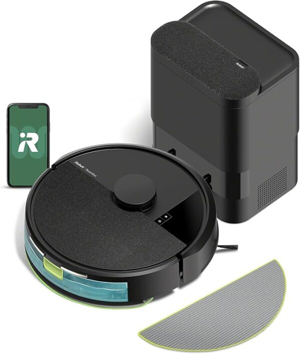 iRobot Roomba 104 Combo Robot Vacuum & Mop with AutoEmpty Dock - Amazon Exclusive, Self-Empties for 75 Days, Intense Power-Lifting Suction, LiDAR, Multi-Cleaning Modes, Avoids Mopping Carpet