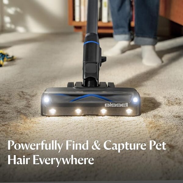 Bissell PowerClean FurGuard 280W Self-Standing Cordless Vacuum w/Self-Cleaning Brush Roll, Strong Suction, Removeable Battery, Wall Mount, Upholstery Tool & Bright Headlights - Image 6