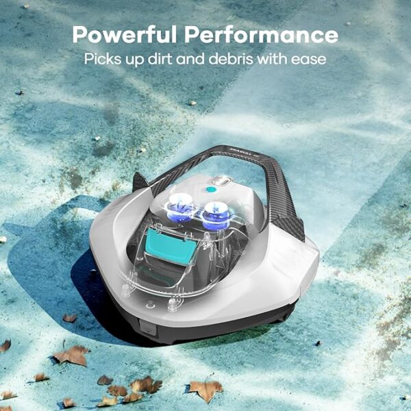 AIPER Cordless Robotic Pool Vacuum, Self-Parking Technology, Portable, Ideal for Above-Ground Flat Pool up to 40 Feet - Image 3