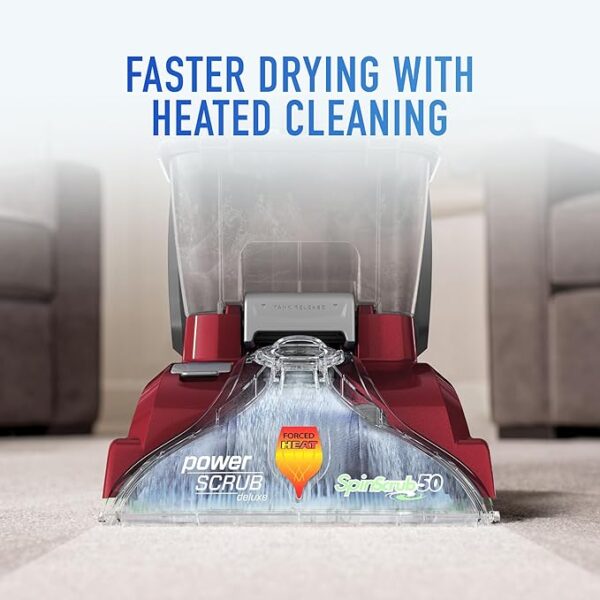 Hoover PowerScrub Deluxe Carpet Cleaner Machine for Carpet and Upholstery, Deep Cleaning Carpet Shampooer Machine with Multi-Purpose Tools, Pair Carpet Cleaner Solution - Image 5