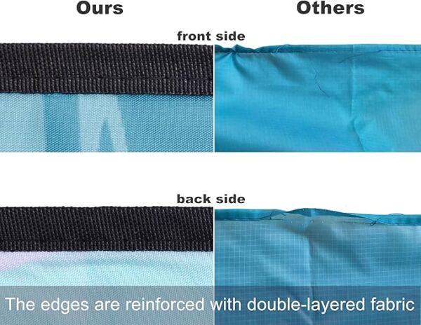 Beach Blanket Waterproof Sandproof Beach Mat 79" X 83"/10'x9'for 2-8 Adults Quick Drying Outdoor Picnic Mat Beach Accessories for Travel, Camping, Hiking - Image 3