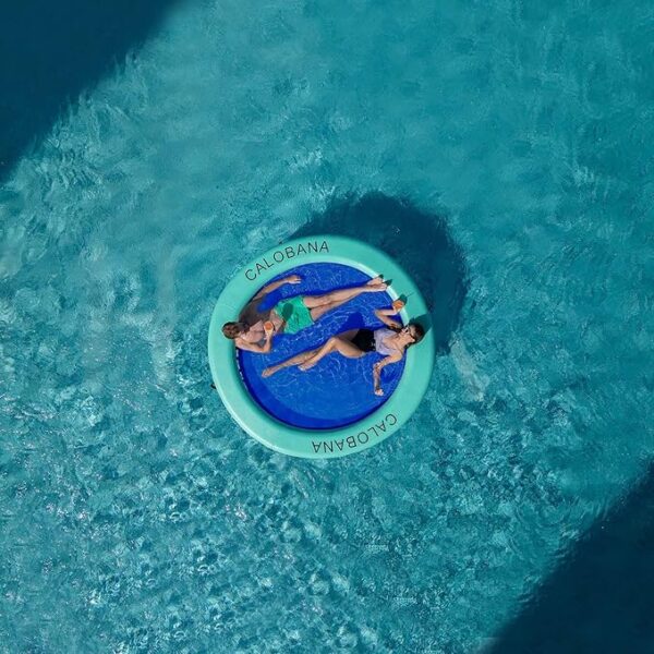 Round Floating Ring Inflatable Water Hammock Heavy Duty River Floats Lake Raft for Adults Tanning Pool Lounger Float Island Platform Pad Mat for Party - Image 5