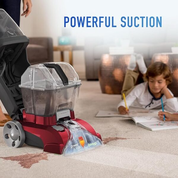 Hoover PowerScrub Deluxe Carpet Cleaner Machine for Carpet and Upholstery, Deep Cleaning Carpet Shampooer Machine with Multi-Purpose Tools, Pair Carpet Cleaner Solution - Image 3