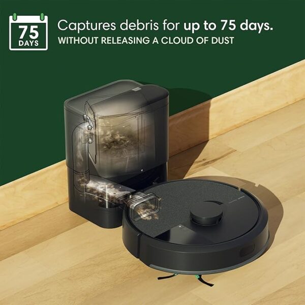 iRobot Roomba 104 Combo Robot Vacuum & Mop with AutoEmpty Dock - Amazon Exclusive, Self-Empties for 75 Days, Intense Power-Lifting Suction, LiDAR, Multi-Cleaning Modes, Avoids Mopping Carpet - Image 5