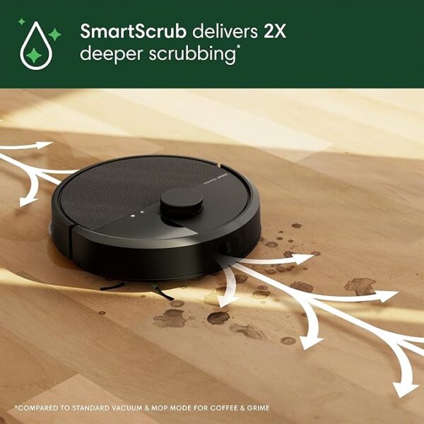 iRobot Roomba Plus 405 (G181) Combo Robot Vacuum & Mop with AutoWash Dock - Amazon Exclusive, Dual Spinning Mop Pads, Self-Empties for 75 Days, Intense Suction, Pad Washing & Drying, Pad-Lift, LiDAR - Image 5