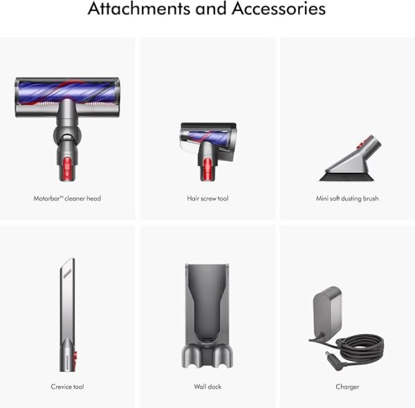 Dyson V8 Plus Cordless Vacuum, Silver/Nickel - Image 5