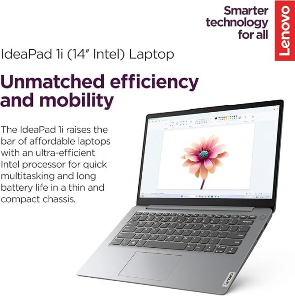 Lenovo IdeaPad 1i Laptop with Microsoft 365 Home and Business • 20GB RAM • 1TB Cloud Storage and 256GB SSD • Intel Core • 14 Anti-Glare Screen • WiFi-6 • 11HR Battery • Windows 11 • w/o Earbuds - Image 2