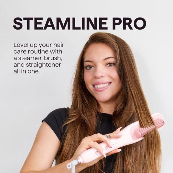 Wavytalk Pro Steam Hair Straightener Brush, Steamline Pro 3 in 1 Straightening Brush, Steam Reduces Damage, Nourishes Hair, and Expedites Straightening - Image 6