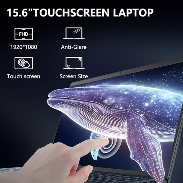 Dell Touchscreen Laptop Computer, Inspiron 15 for College Home Study and Business, Intel i5-1334U (Beat i7-1250U), 15.6" FHD, WiFi 6, Windows 11 Pro S, Type C to RJ45 Cable (32GB RAM, 1TB PCIe SSD) - Image 4