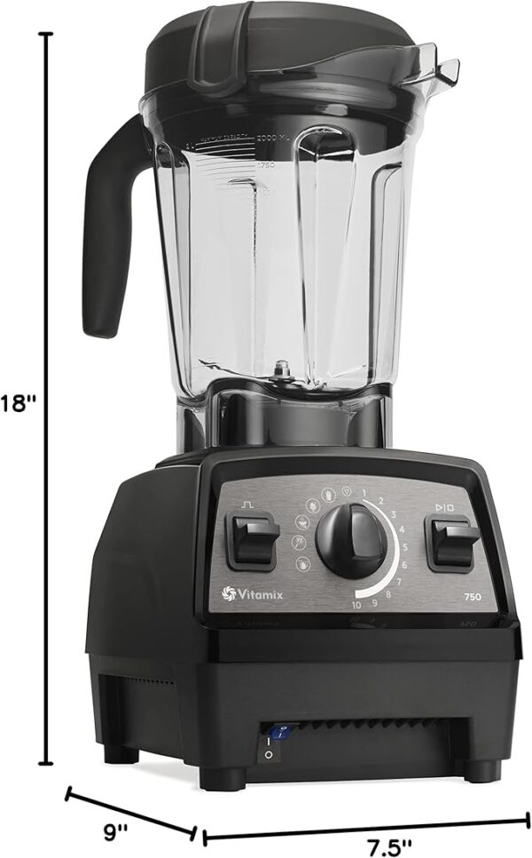 Vitamix Propel Series 750 Blender, Professional Grade Blender, 4 Presets + Self-Cleaning, Smoothie, Frozen Dessert, Soups and Dips, 64-oz Pitcher, Black - Image 4
