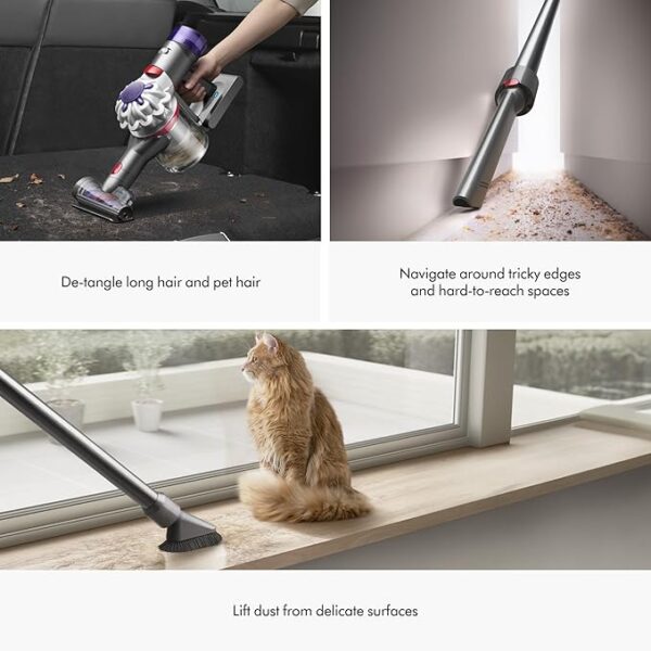 Dyson V8 Plus Cordless Vacuum, Silver/Nickel - Image 2