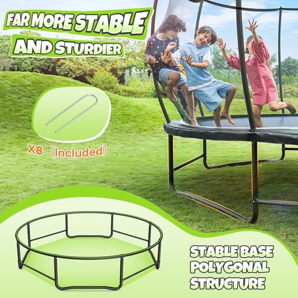 BCAN 8FT 10FT 12FT 14FT 15FT 16FT Recreational Trampoline with Enclosure for Kids Adults, ASTM Approved, Outdoor Trampolines with Ladder for Kids - Image 5